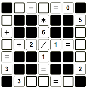 Cross nerdle crosswords but with numbers