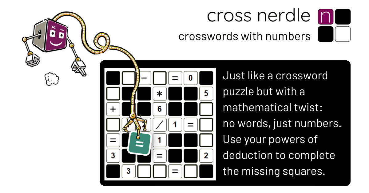Cross nerdle - a crossword but with numbers